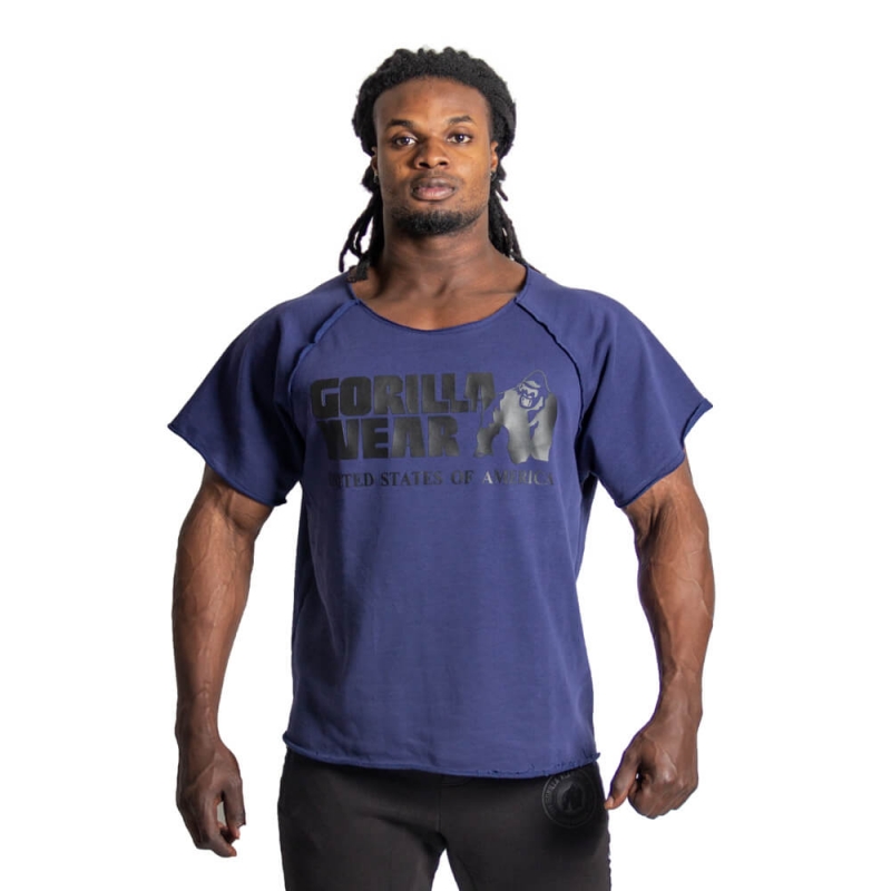 Sjekke Classic Workout Top, navy, Gorilla Wear hos SportGymButikken.no