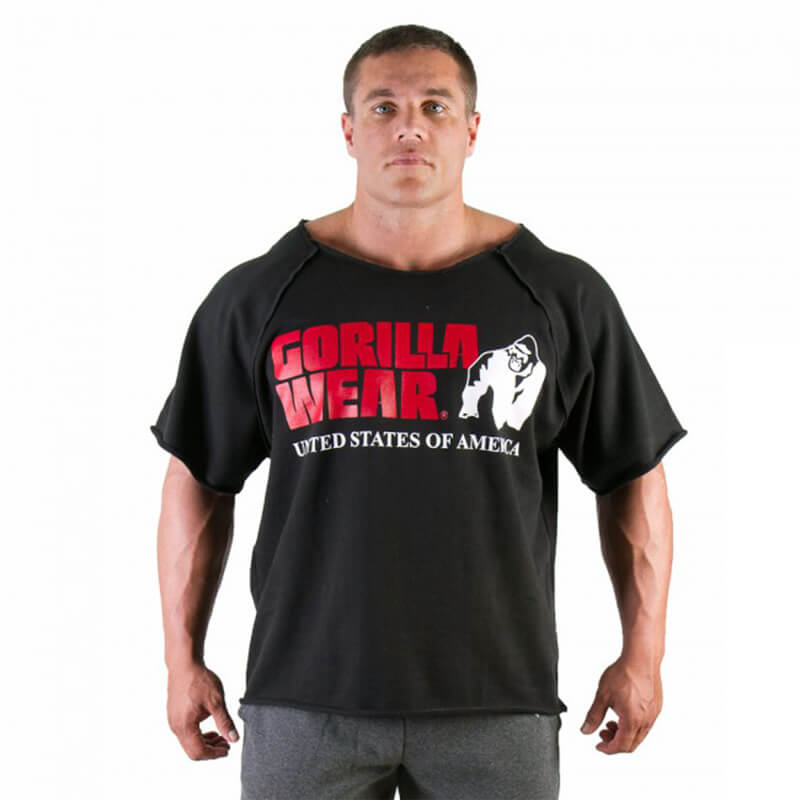 Sjekke Classic Workout Top, black, Gorilla Wear hos SportGymButikken.no