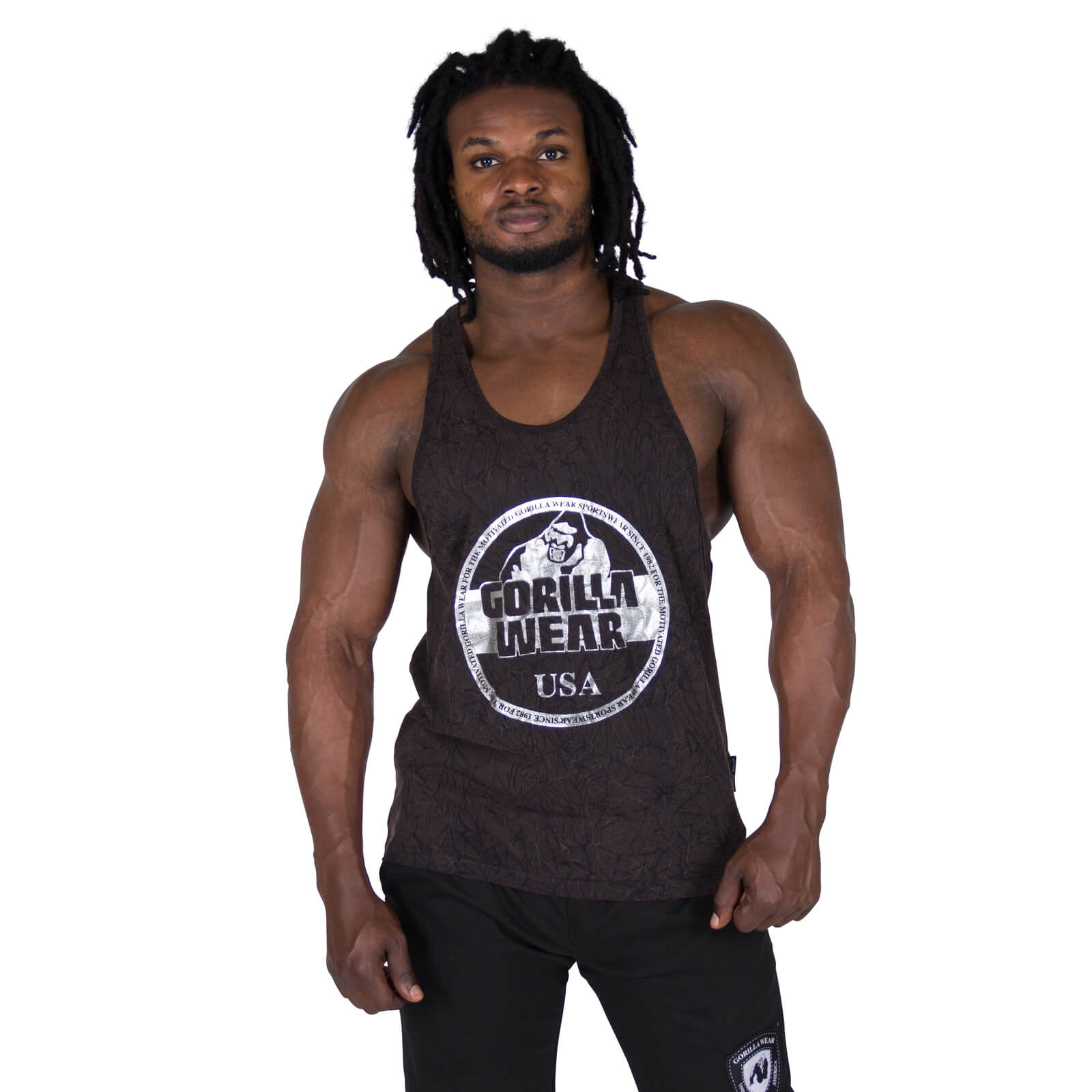 Sjekke Mill Valley Tank Top, black, Gorilla Wear hos SportGymButikken.no