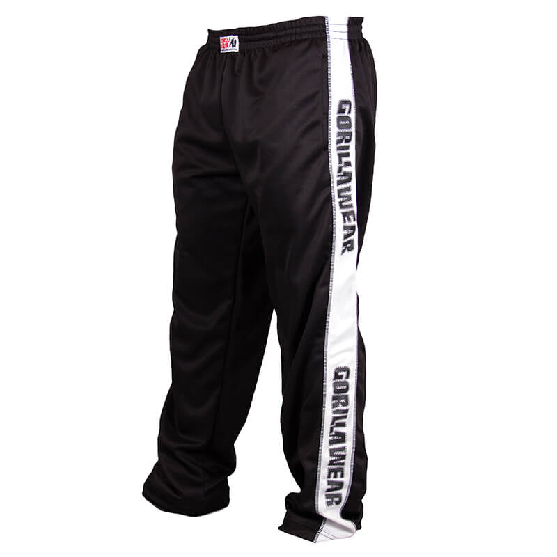Sjekke Track Pants, svart/hvit, Gorilla Wear hos SportGymButikken.no