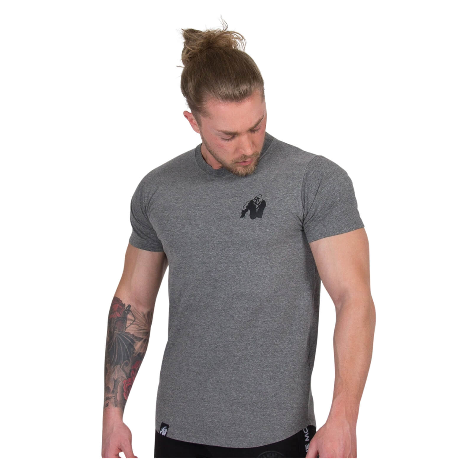 Sjekke Bodega T-Shirt, grey, Gorilla Wear hos SportGymButikken.no