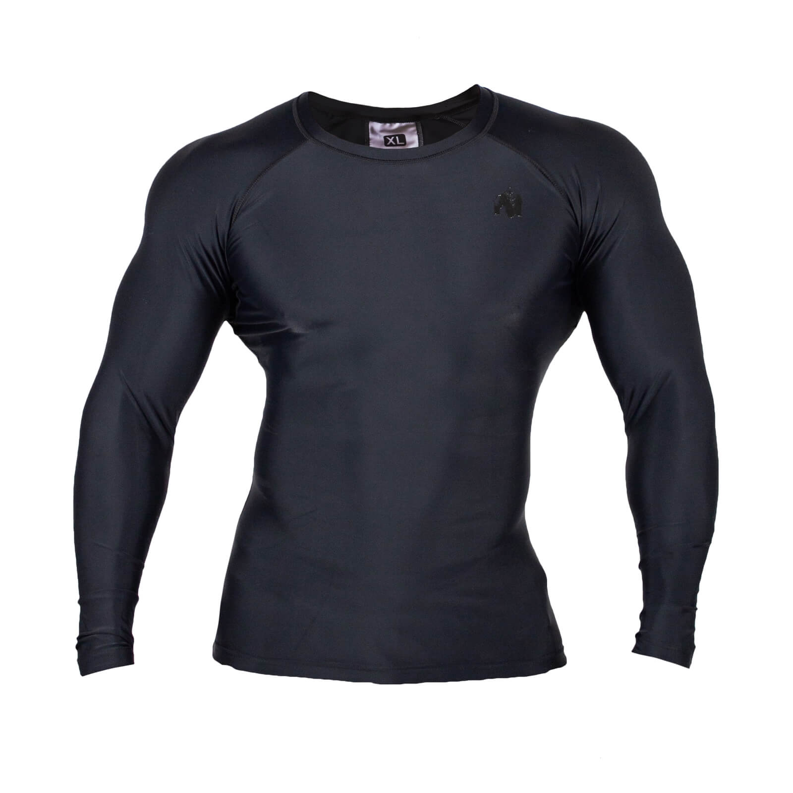 Sjekke Hayden Compression Longsleeve, black/black, Gorilla Wear hos SportGymButi