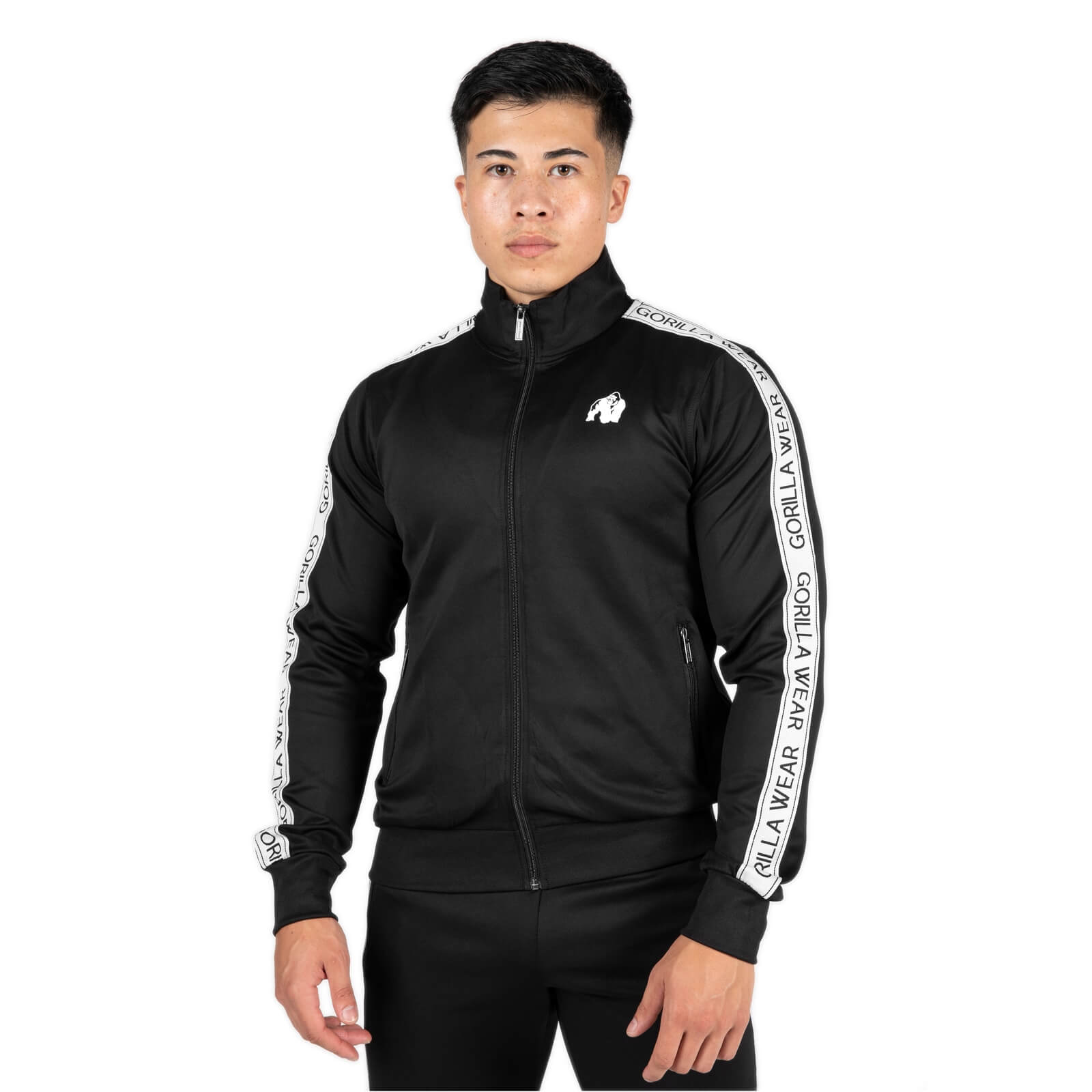 Sjekke Delaware Track Jacket, black, Gorilla Wear hos SportGymButikken.no