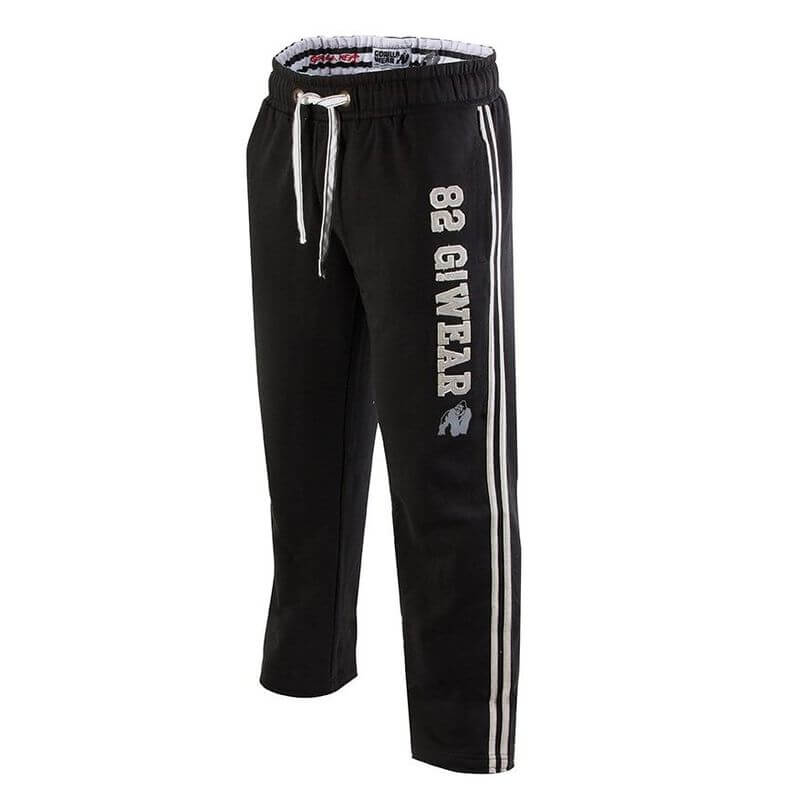 82 Sweat Pants, svart/hvit, Gorilla Wear