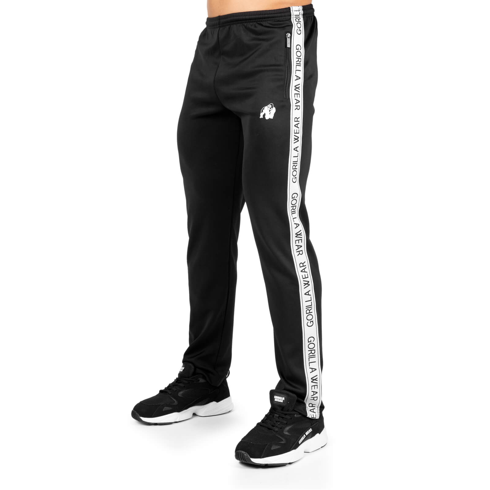 Sjekke Delaware Track Pants, black, Gorilla Wear hos SportGymButikken.no