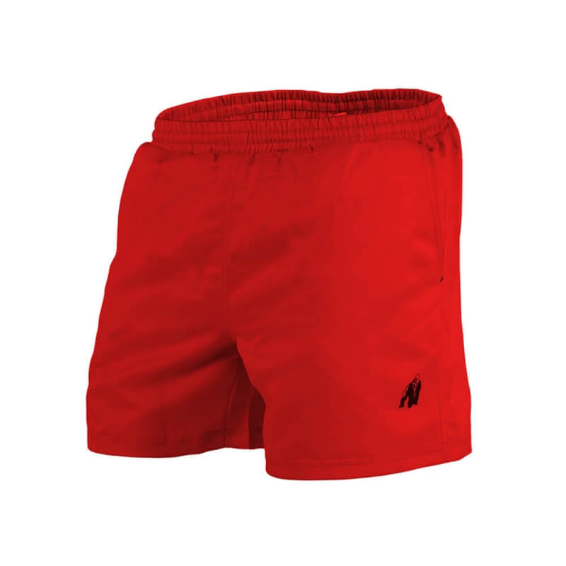 Sjekke Miami Shorts, red, Gorilla Wear hos SportGymButikken.no