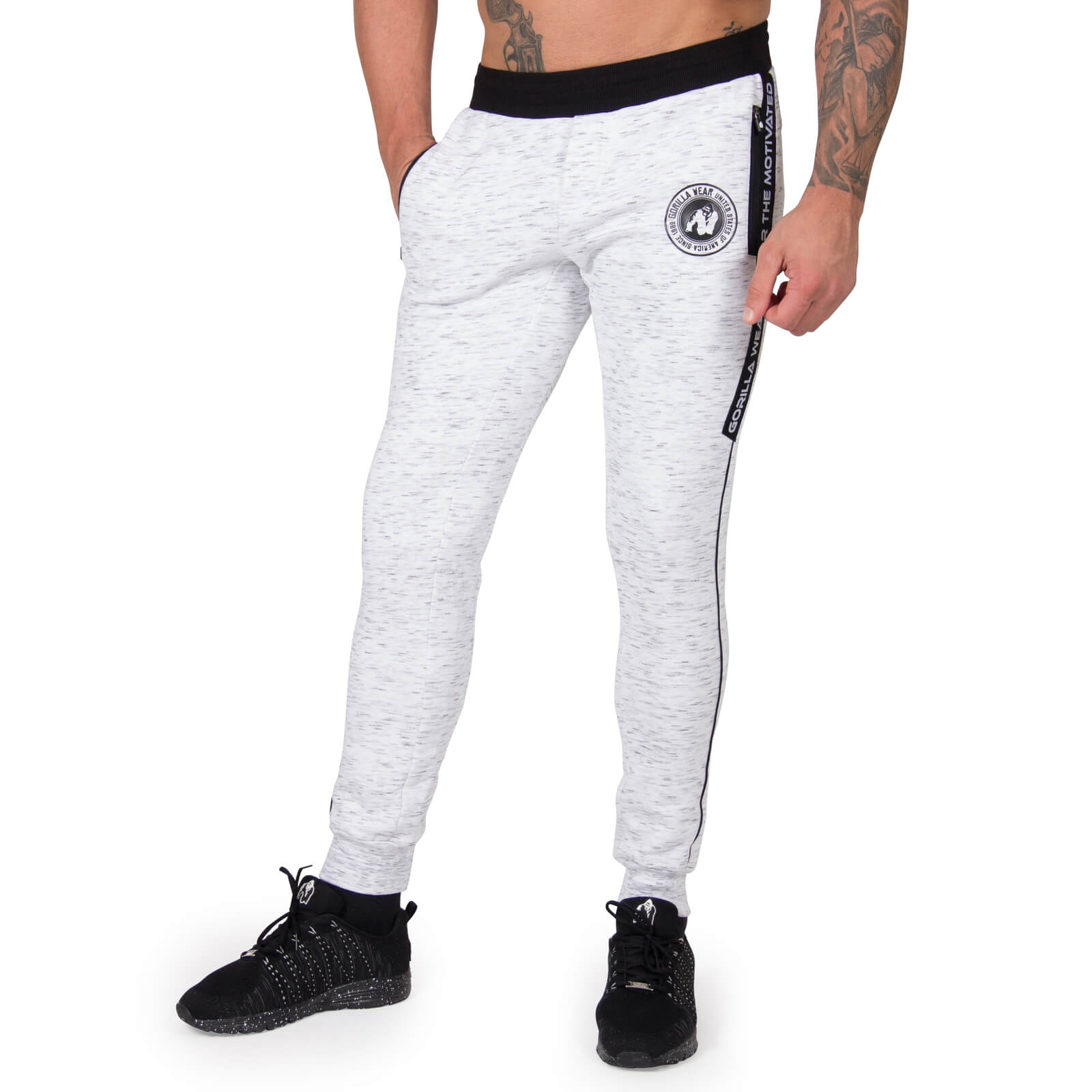 Sjekke Saint Thomas Sweatpants, grey, Gorilla Wear hos SportGymButikken.no