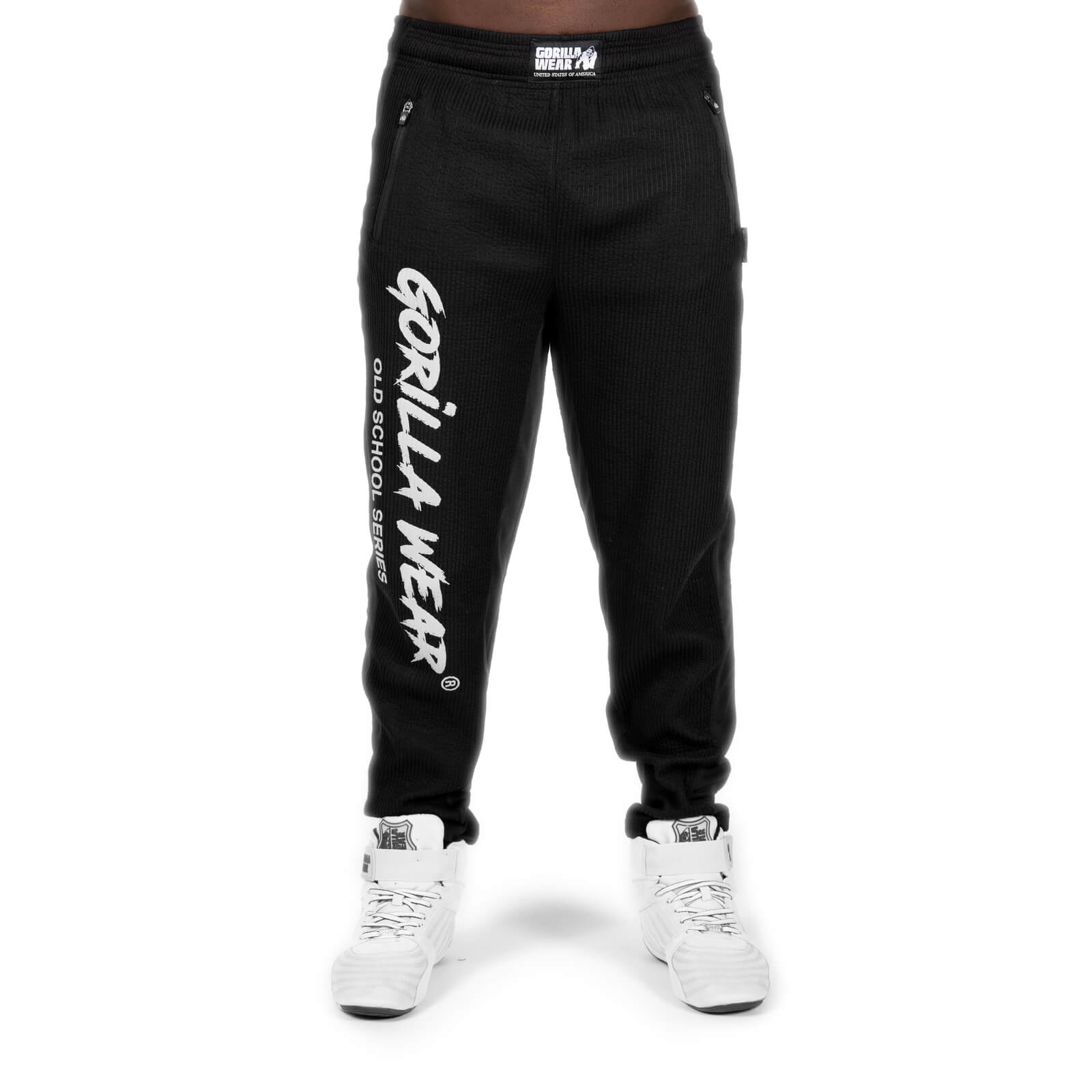 Sjekke Augustine Old School Pants, black, Gorilla Wear hos SportGymButikken.no