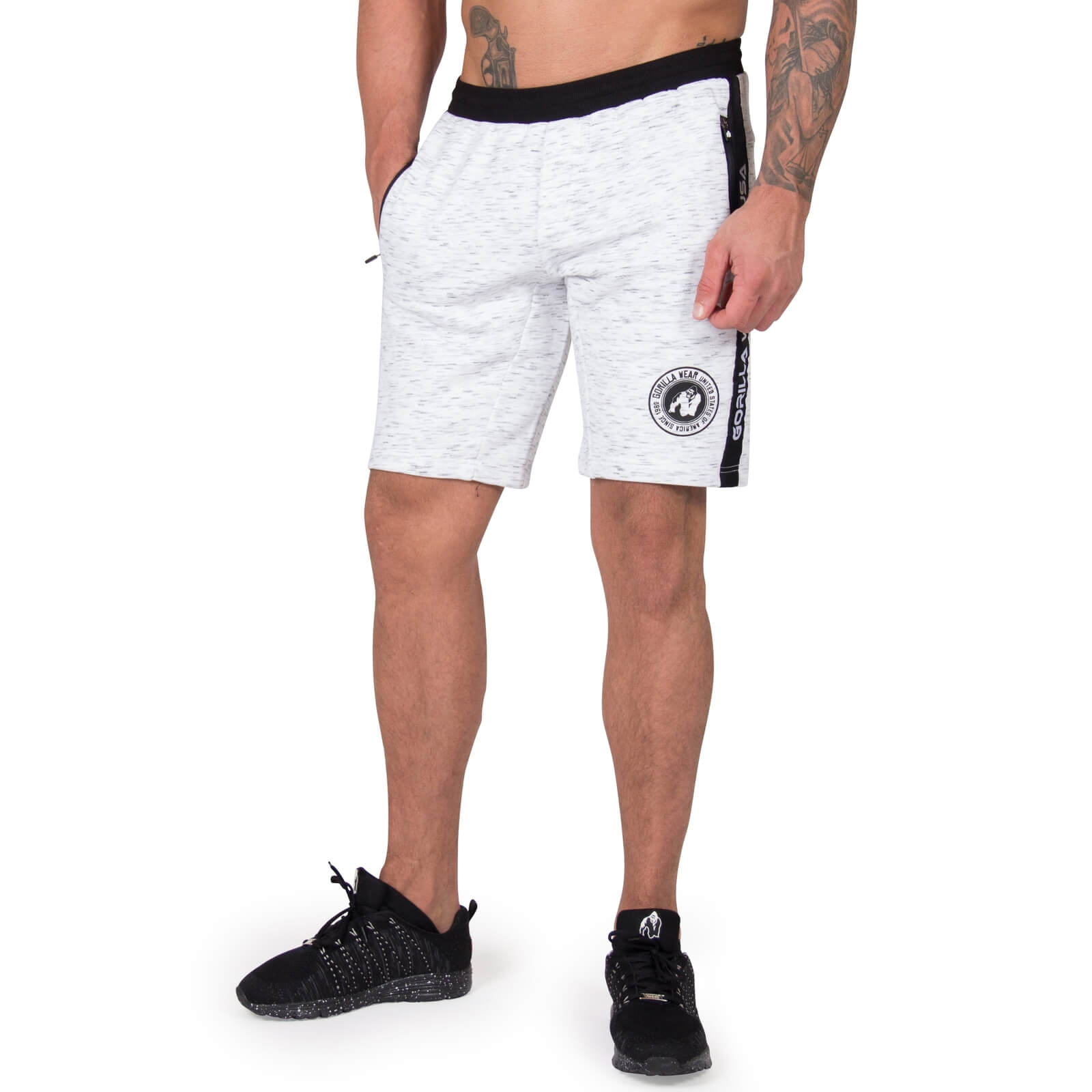 Sjekke Saint Thomas Sweatshorts, grey, Gorilla Wear hos SportGymButikken.no