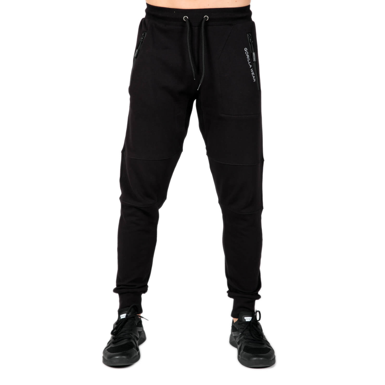 Sjekke Newark Pants, black, Gorilla Wear hos SportGymButikken.no