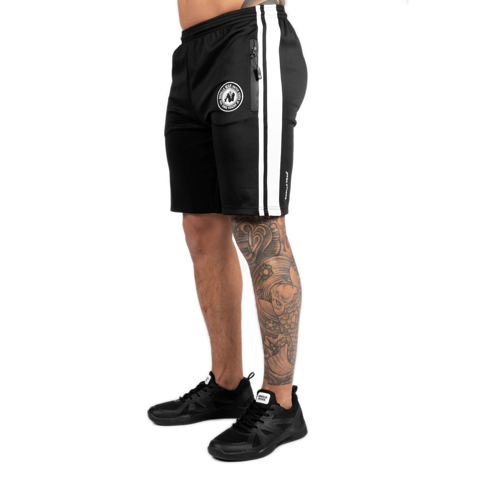 Sjekke Stratford Track Shorts, black, Gorilla Wear hos SportGymButikken.no