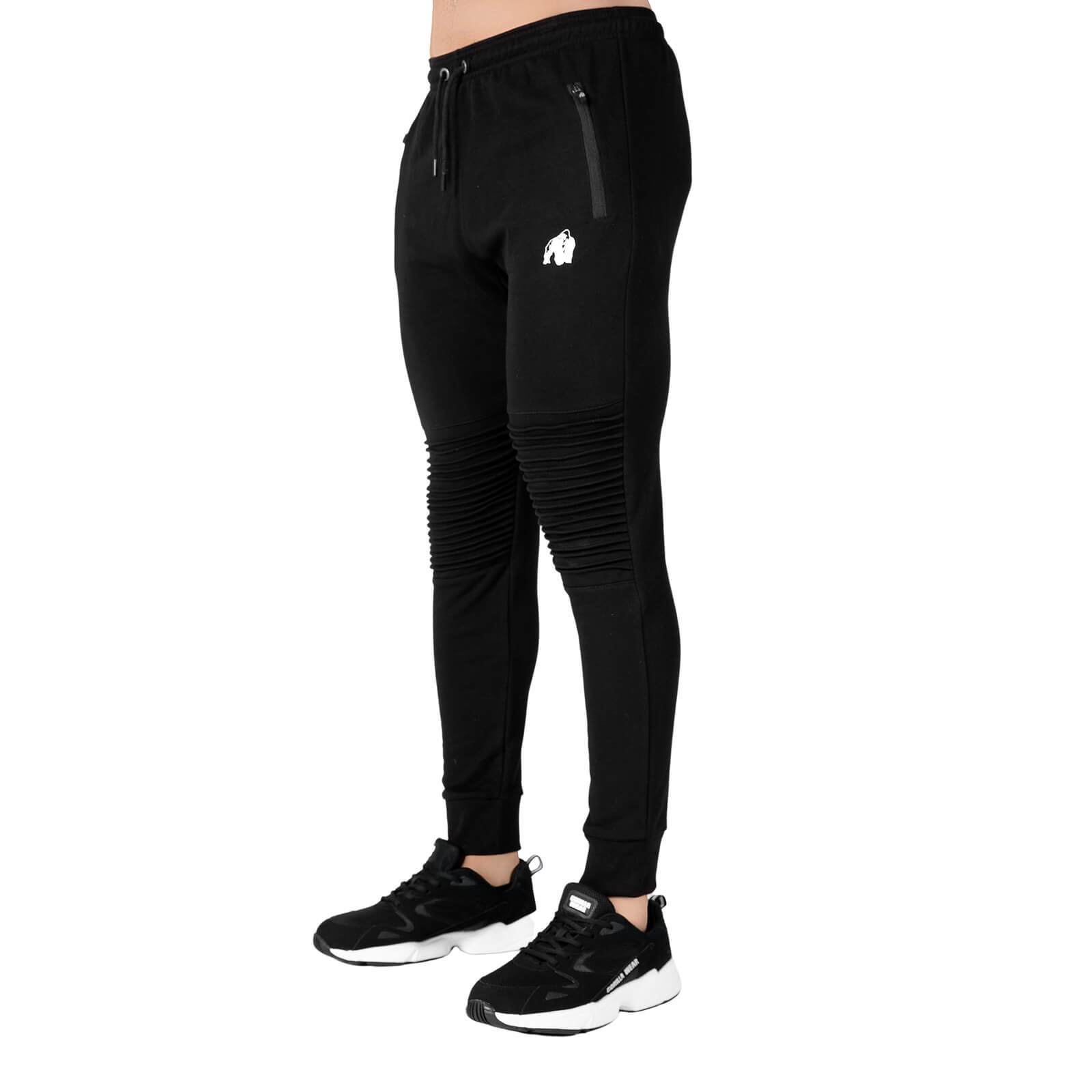 Sjekke Delta Pants, black, Gorilla Wear hos SportGymButikken.no