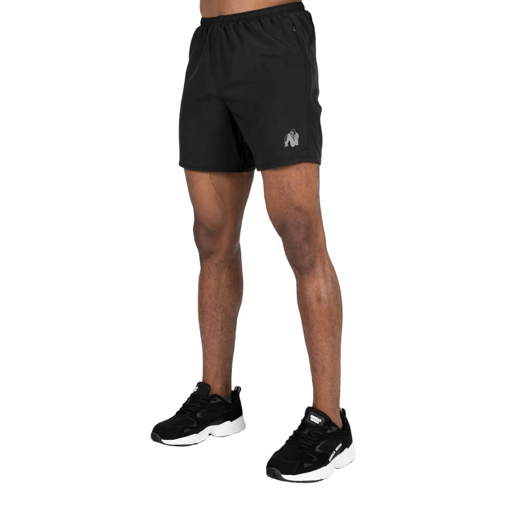Sjekke San Diego Shorts, black, Gorilla Wear hos SportGymButikken.no