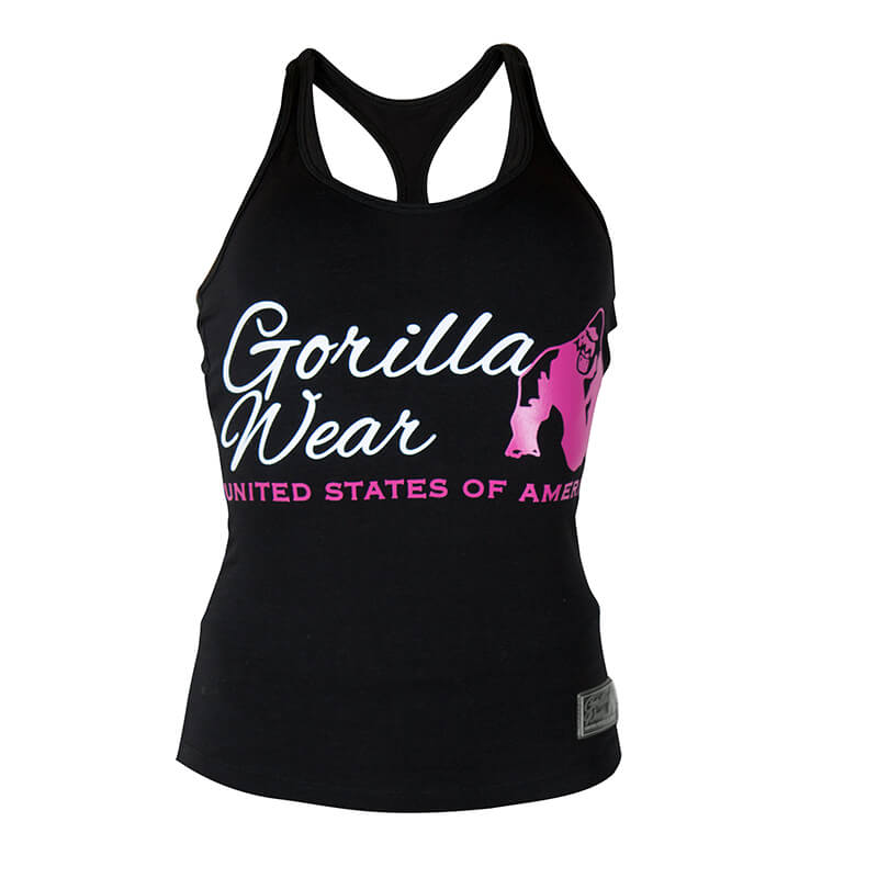 Sjekke Women's Classic Tank Top, black, Gorilla Wear hos SportGymButikken.no