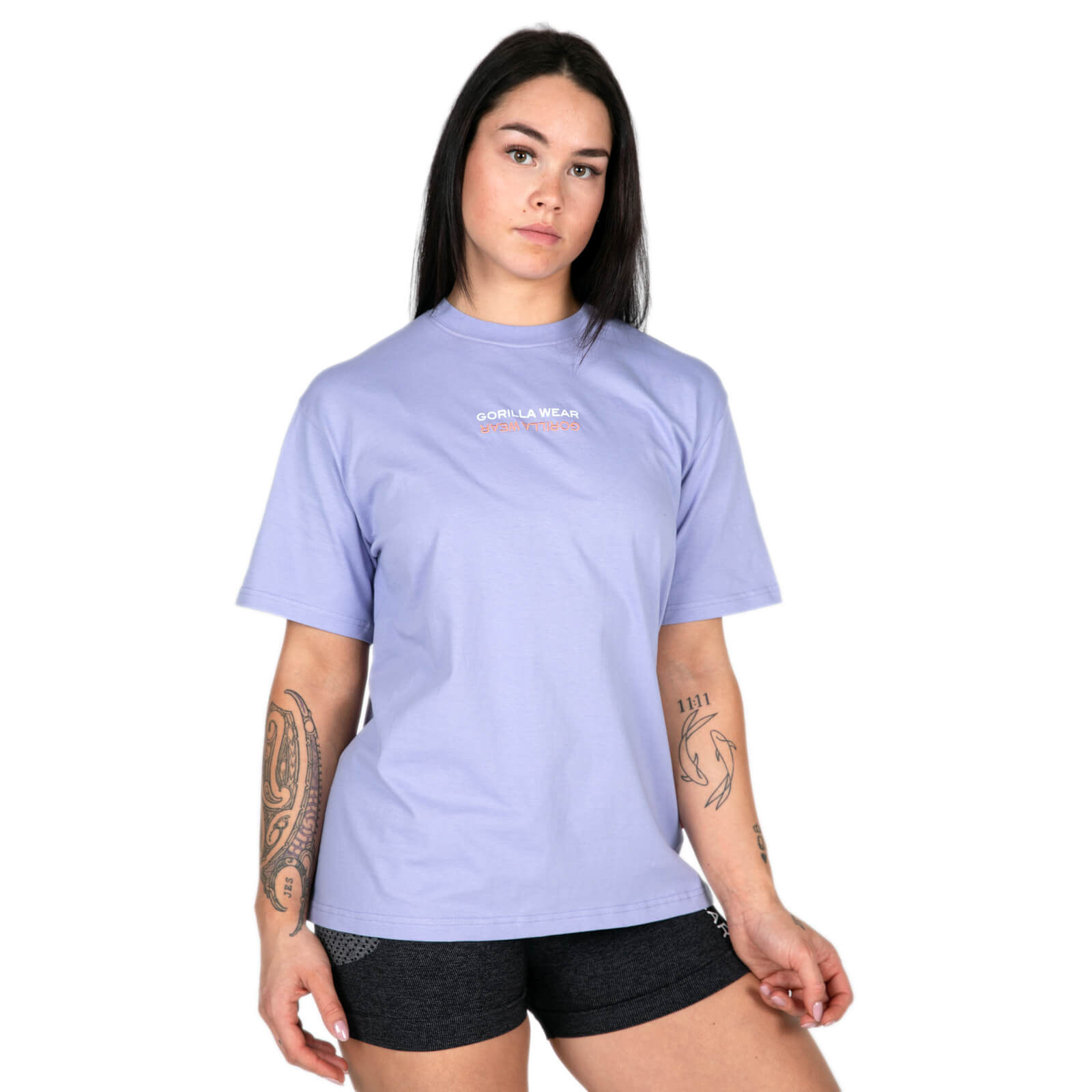 Sjekke Medina Oversized T-Shirt, lilac, Gorilla Wear hos SportGymButikken.no
