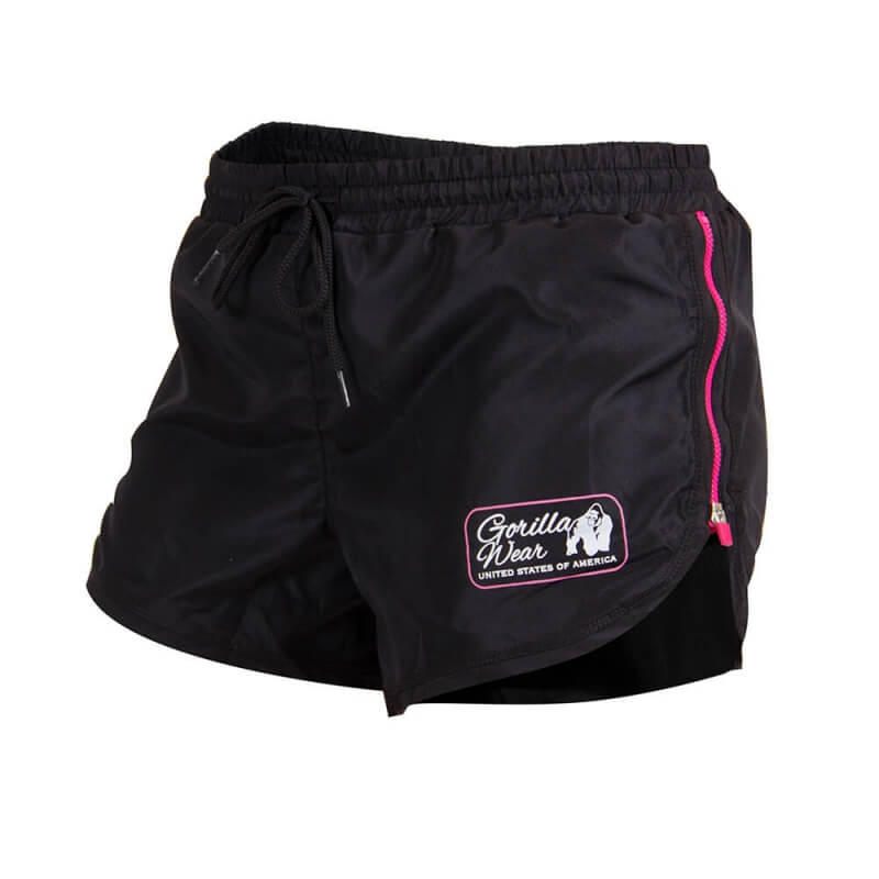 New Mexico Cardio Shorts, black/pink, Gorilla Wear