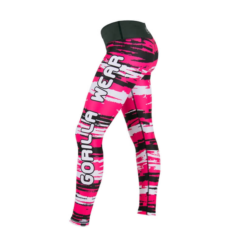 Sjekke Santa Fe Tights, pink, Gorilla Wear hos SportGymButikken.no