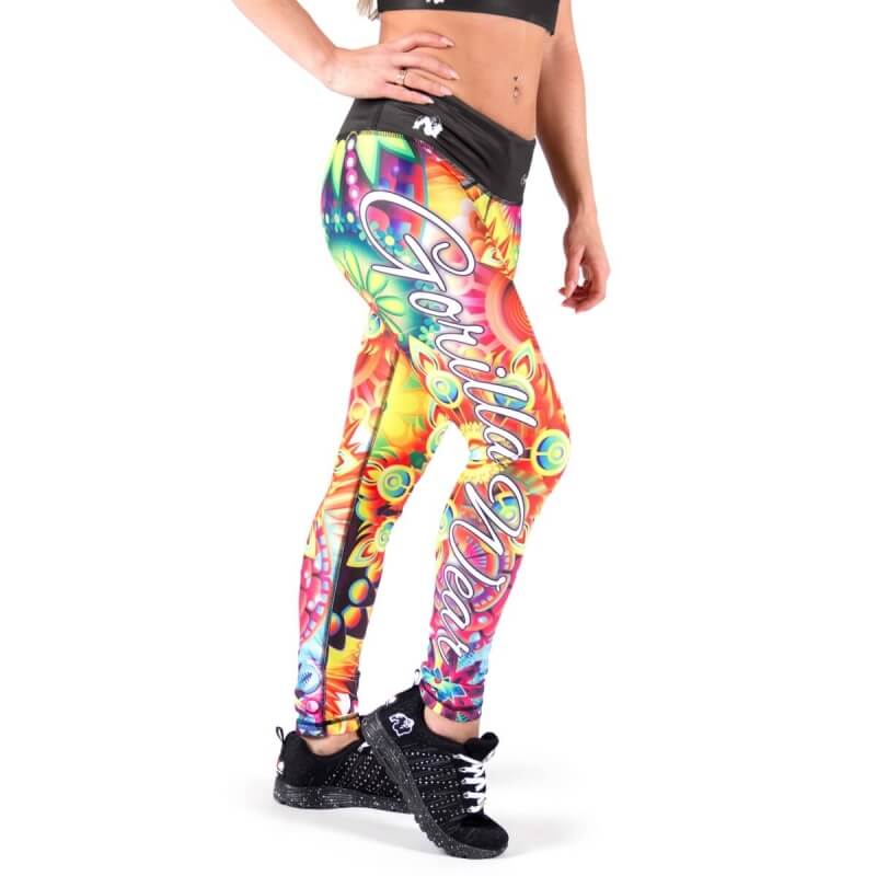 Sjekke Venice Tights, multicolor mix, Gorilla Wear hos SportGymButikken.no