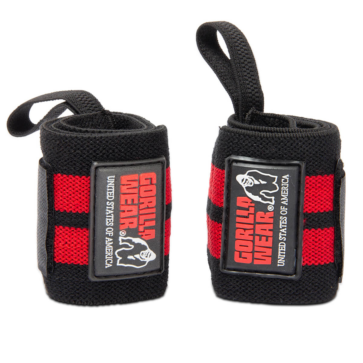 Sjekke Wrist Wraps Pro, black/red, Gorilla Wear hos SportGymButikken.no