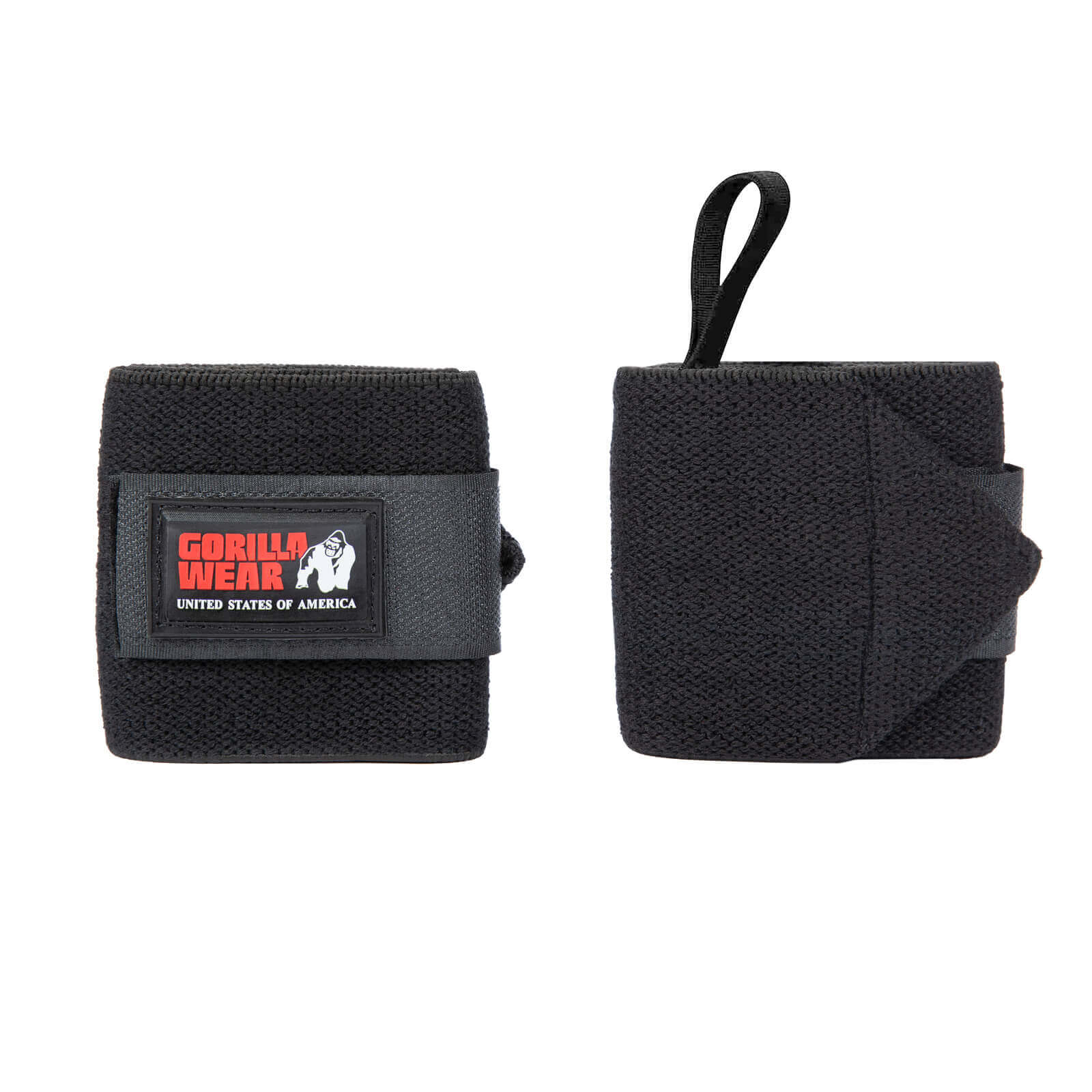 Sjekke Wrist Wraps Basic, black/red, Gorilla Wear hos SportGymButikken.no