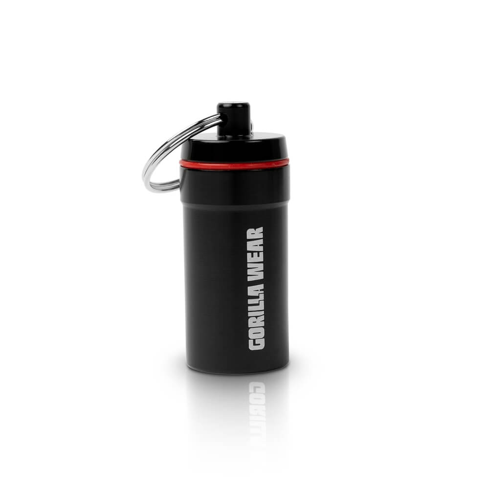 Sjekke GW Pill Box Keychain, black, Gorilla Wear hos SportGymButikken.no