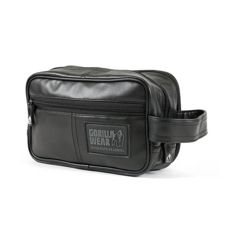 Sjekke Toiletry Bag, black, Gorilla Wear hos SportGymButikken.no