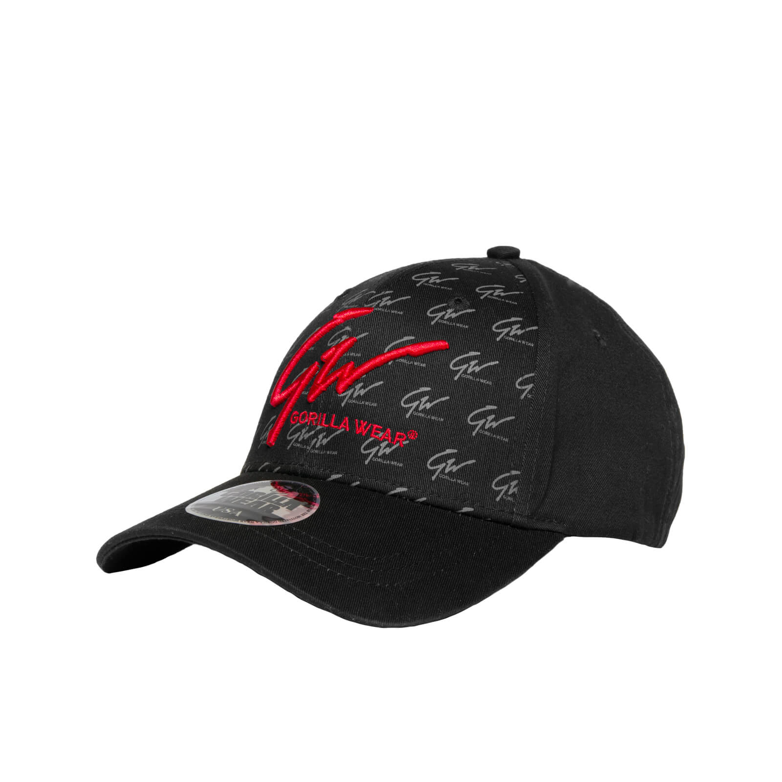 Sjekke Julian Cap, black/red, Gorilla Wear hos SportGymButikken.no