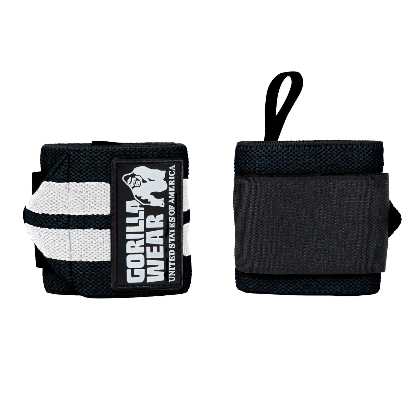 Sjekke Wrist Wraps Pro, black/white, Gorilla Wear hos SportGymButikken.no