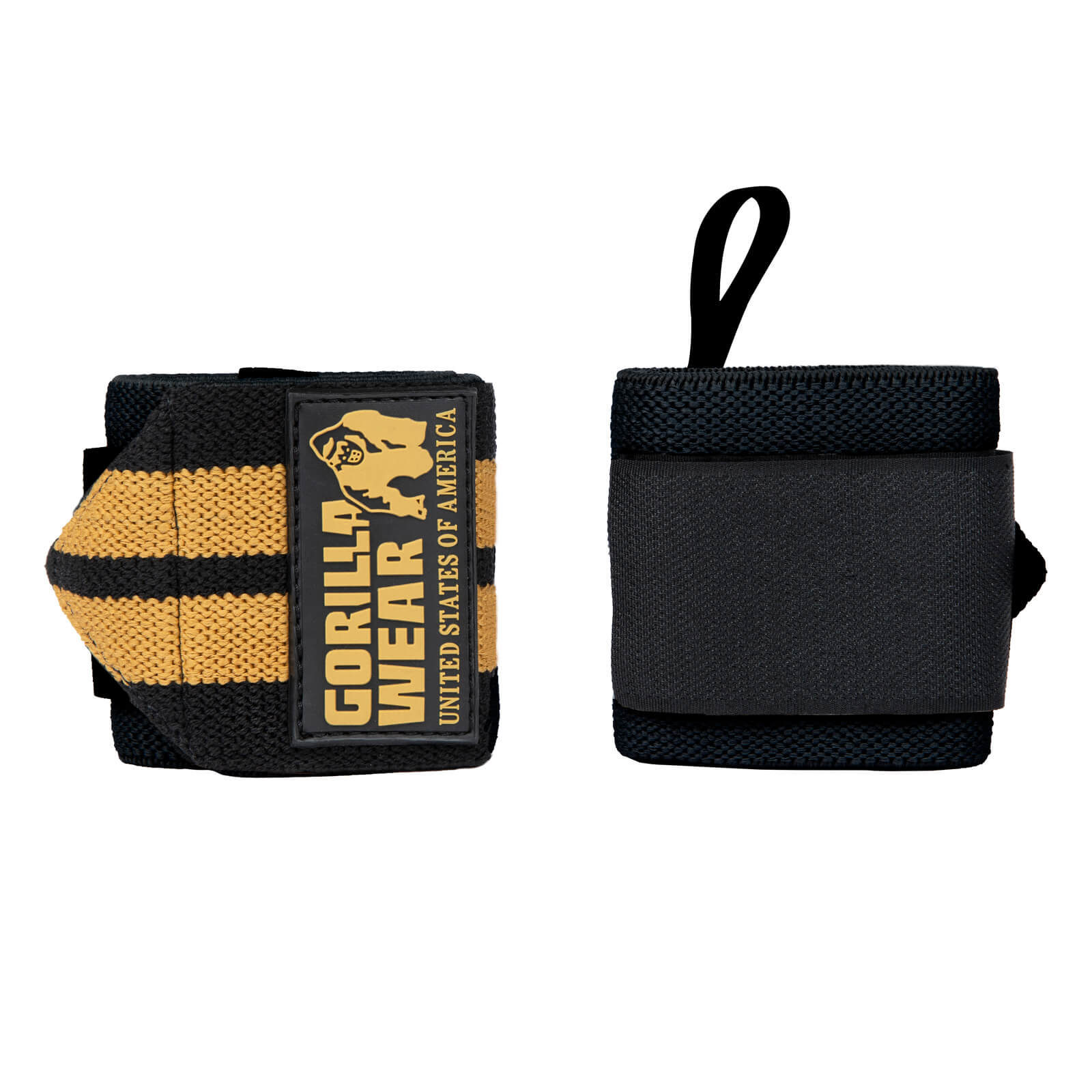 Sjekke Wrist Wraps Pro, black/gold, Gorilla Wear hos SportGymButikken.no