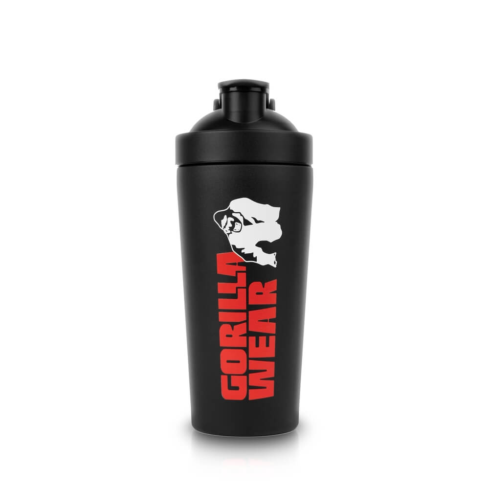 Sjekke Metal Shaker, 740 ml, black, Gorilla Wear hos SportGymButikken.no