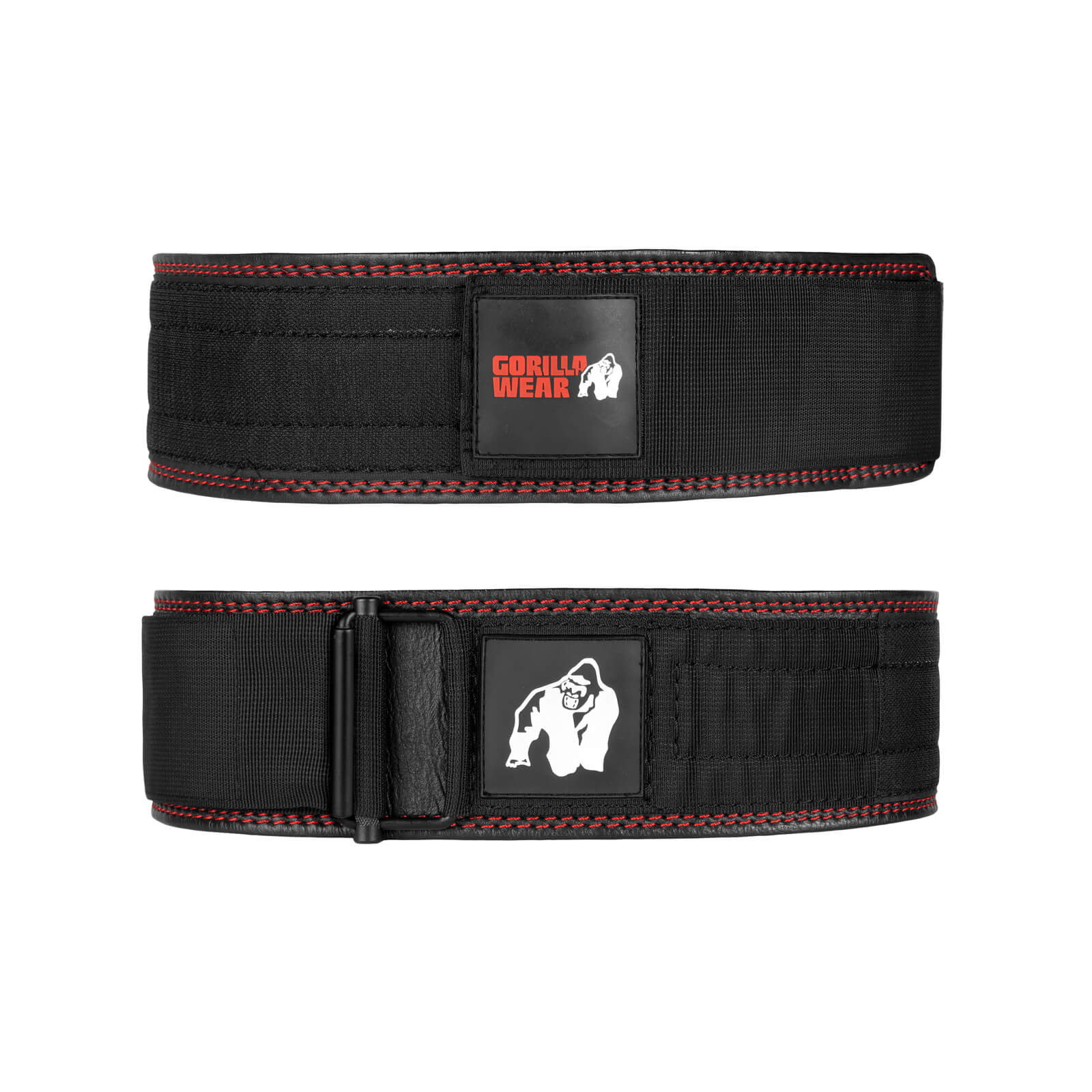 Sjekke 4 Inch Premium Lifting Belt, black, Gorilla Wear hos SportGymButikken.no