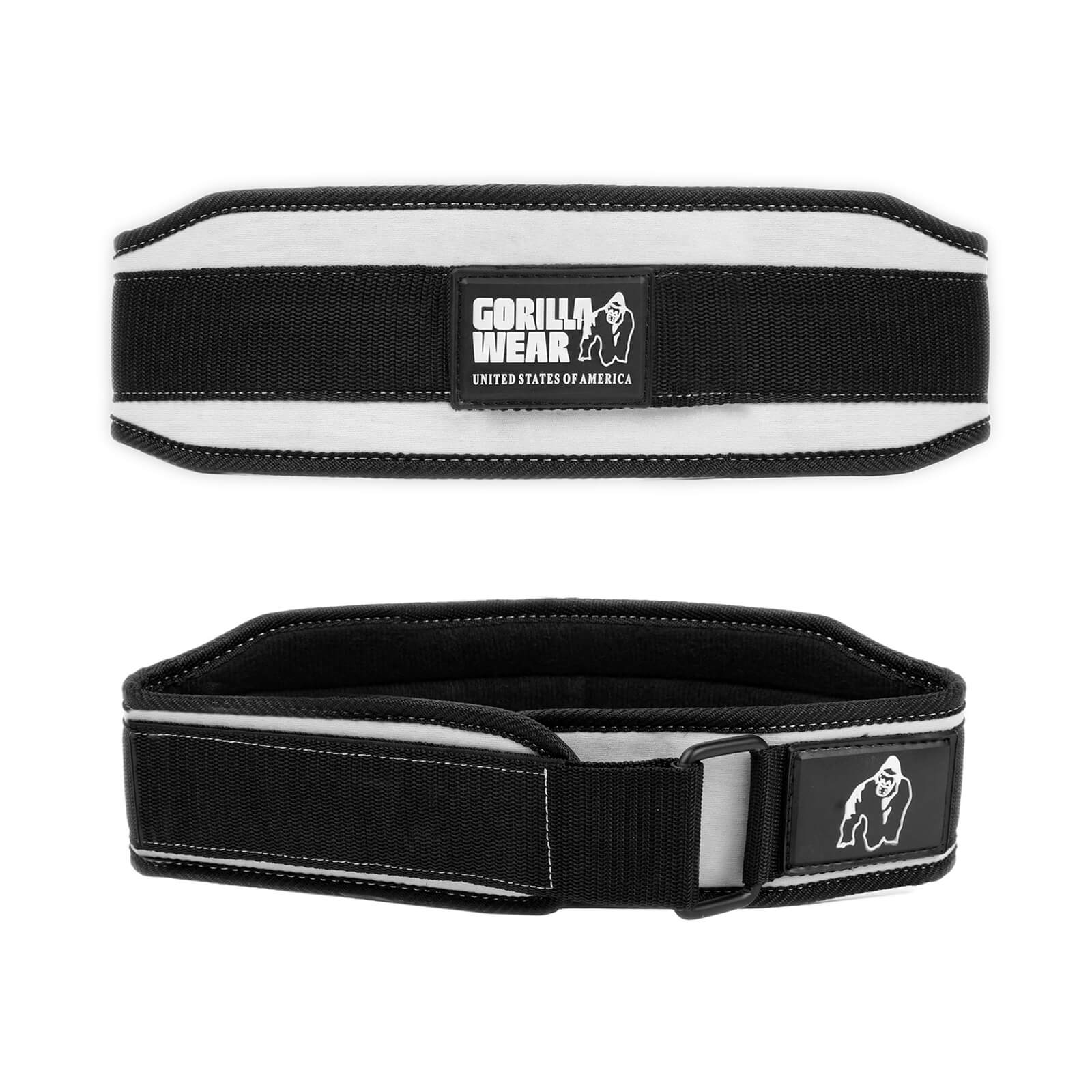 Sjekke 4 Inch Womens Lifting Belt, black/white, Gorilla Wear hos SportGymButikke