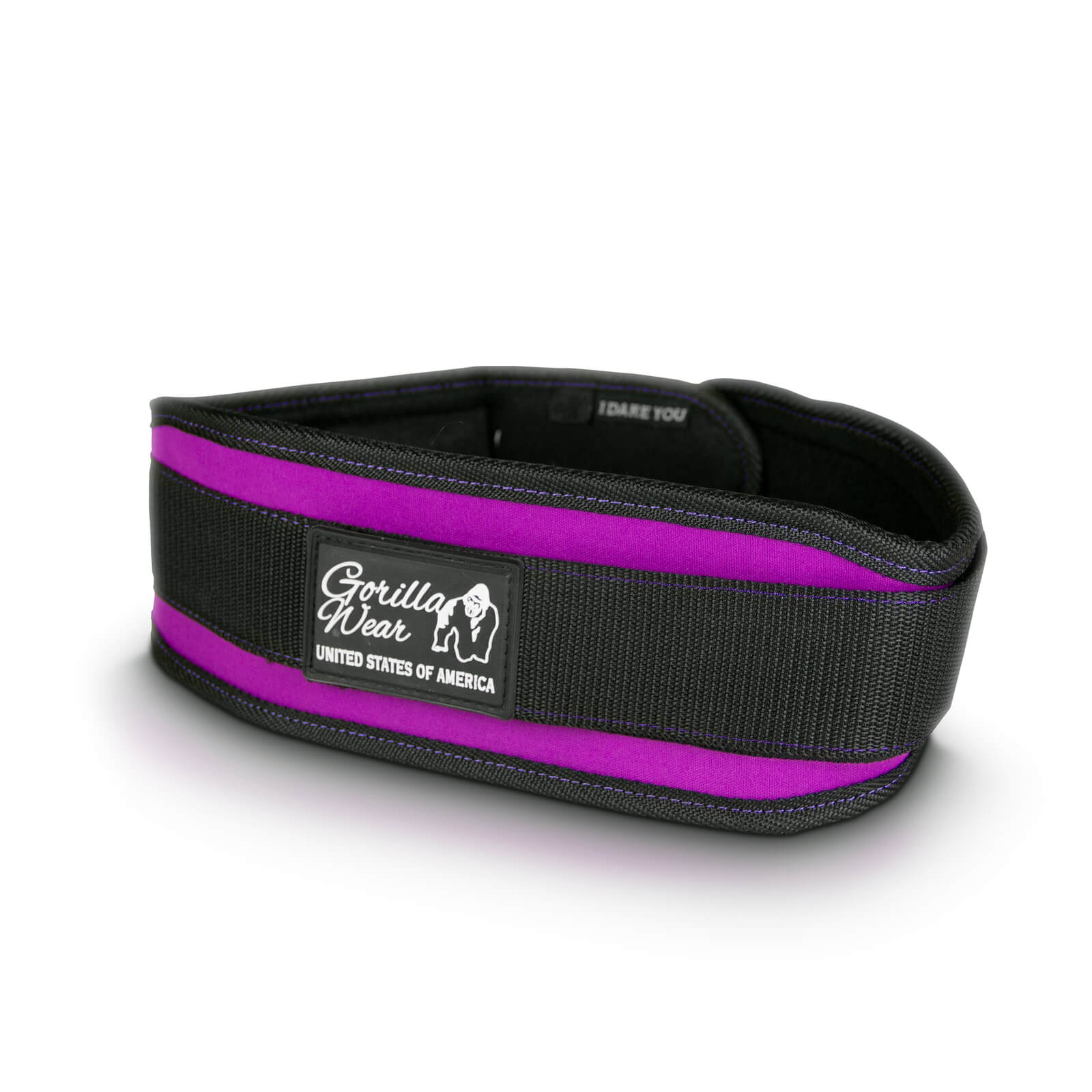 4 Inch Womens Lifting Belt, black/purple, Gorilla Wear