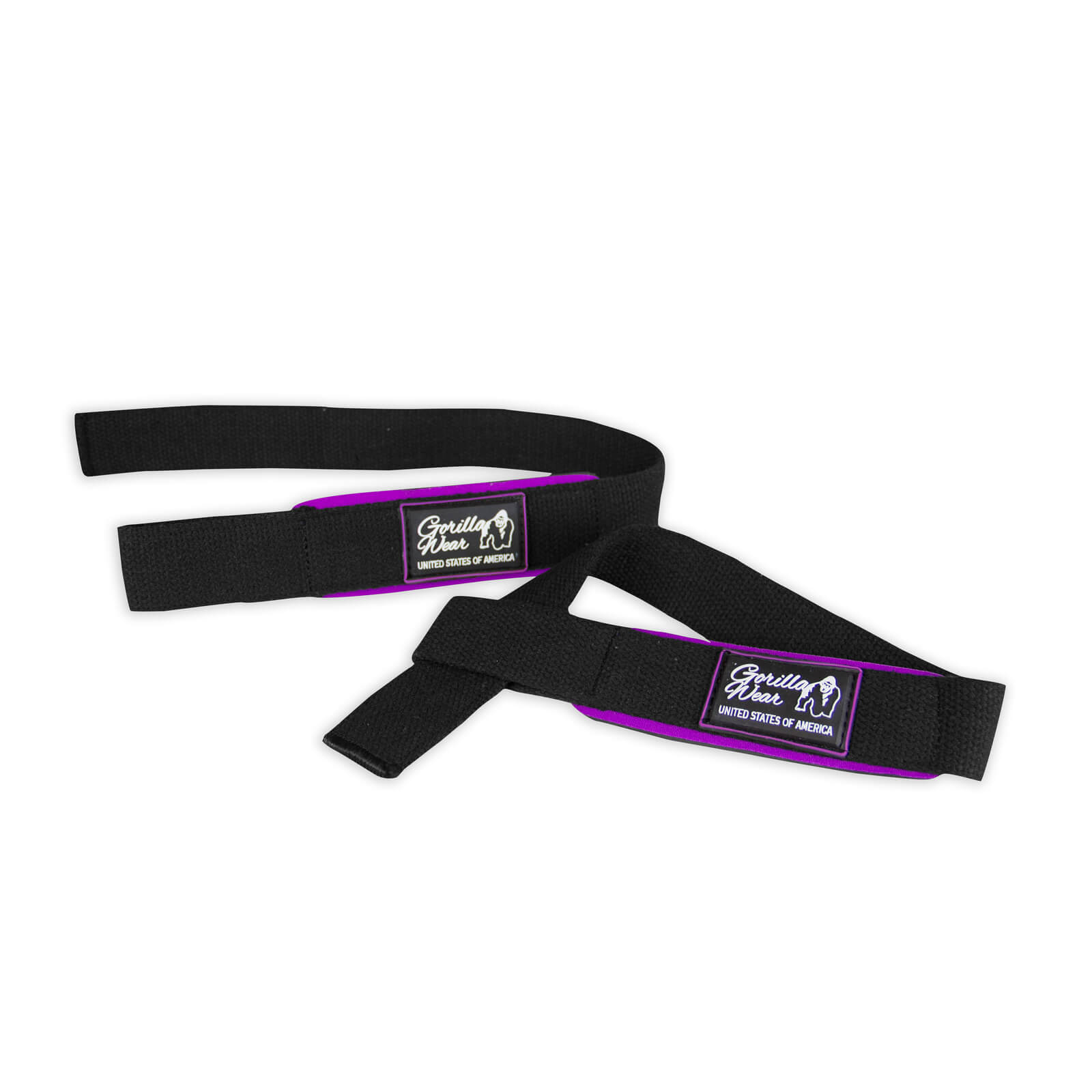Sjekke Women's Padded Lifting Straps, black/purple, Gorilla Wear hos SportGymBut