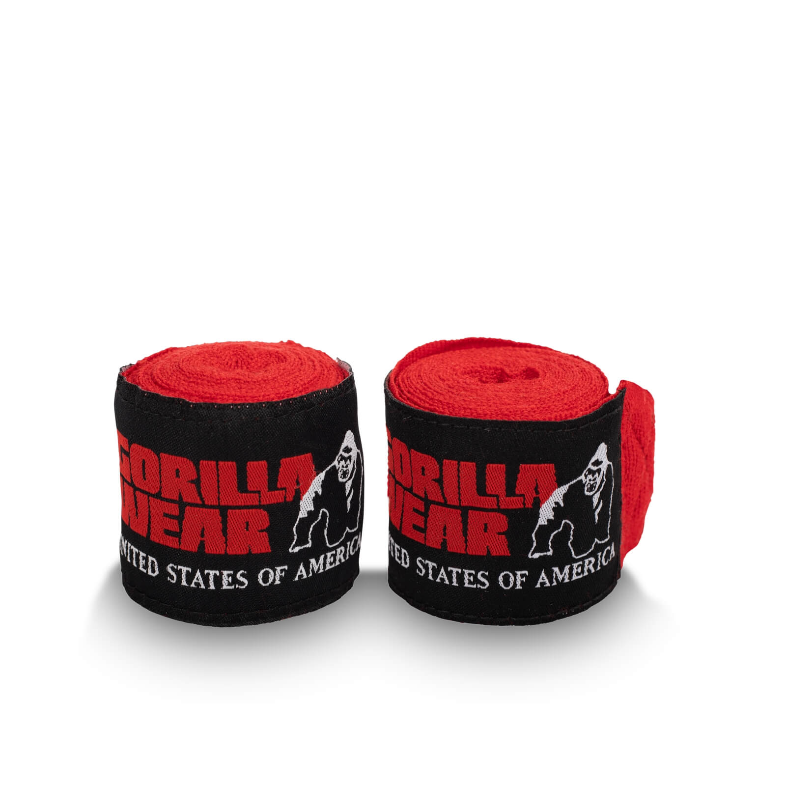 Sjekke Boxing Hand Wraps, red, Gorilla Wear hos SportGymButikken.no