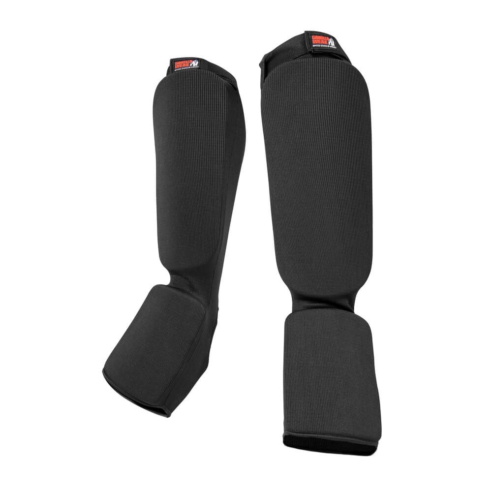 Sjekke Jefferson Shin Guards, black, Gorilla Wear hos SportGymButikken.no
