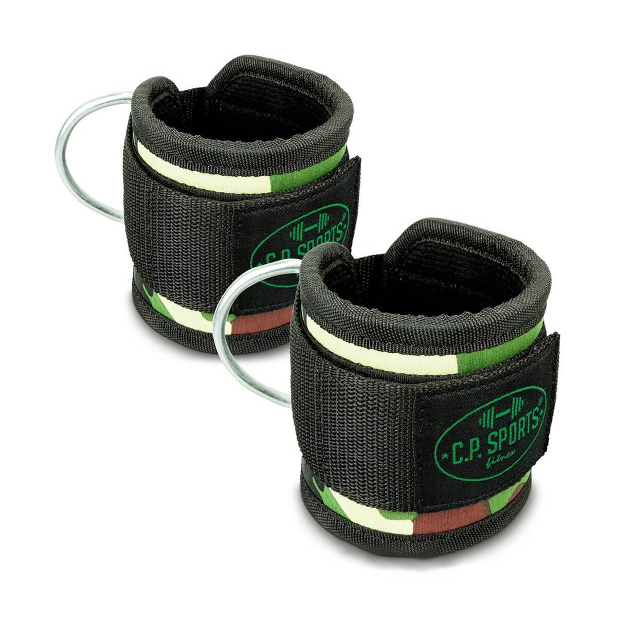Ankle Straps Premium, green camo