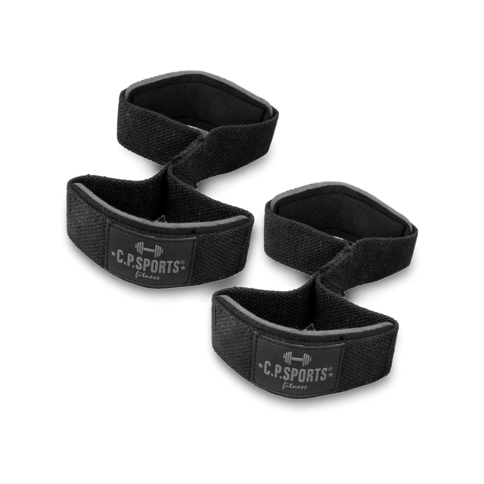 Sjekke Figure 8 Straps - Lifting Loops, black, C.P. Sports hos SportGymButikken.