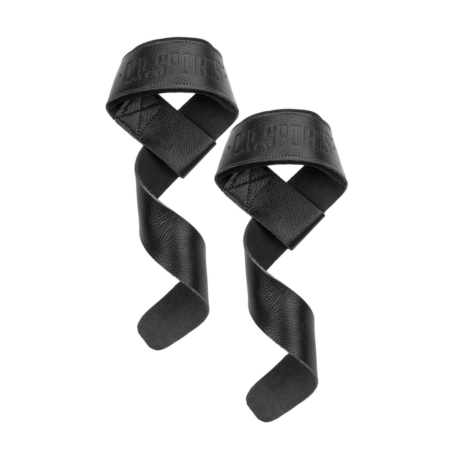 Sjekke Padded Leather Lifting Straps, black, C.P. Sports hos SportGymButikken.no