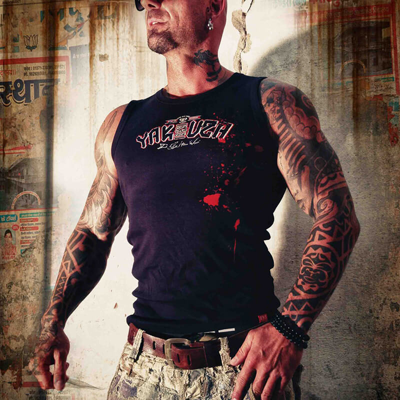 Sjekke Destory Your Enemy Tanktop, black, Yakuza hos SportGymButikken.no