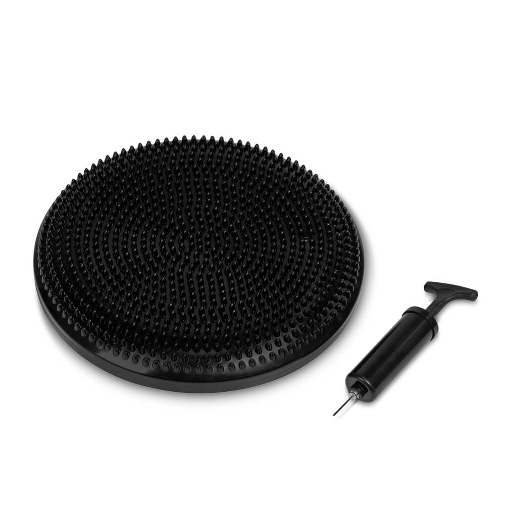 Sjekke Balance Cushion + Pump, black, VirtuFit hos SportGymButikken.no