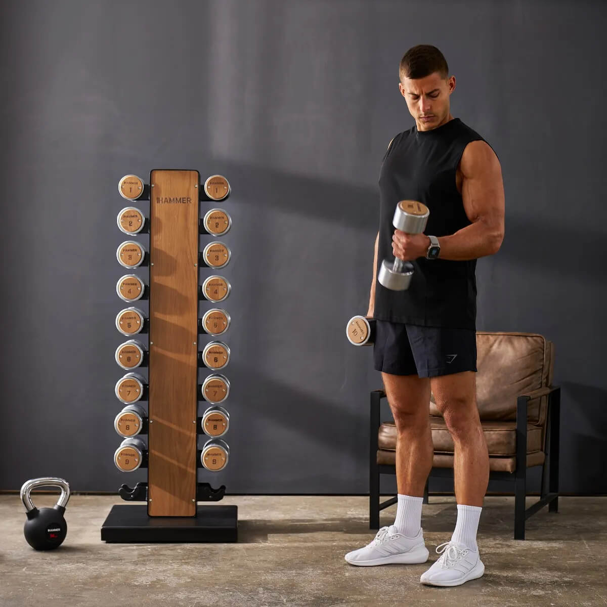 Dumbbell Tower set Exclusive, 10 par: 1-10 kg view 2