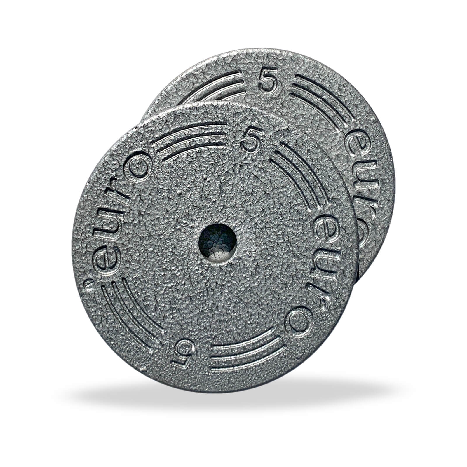 Sjekke Vektskiver Metall 25 mm, 2 x 5 kg, Eurosport hos SportGymButikken.no