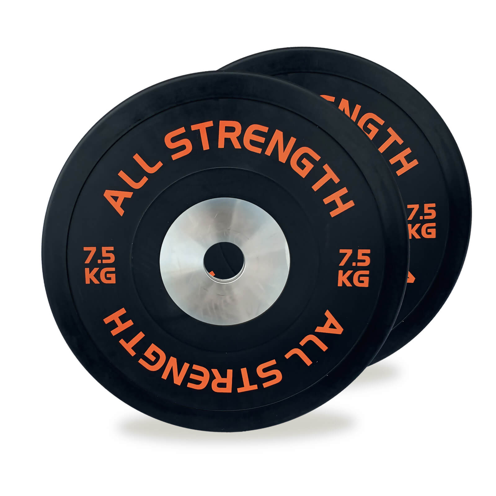 Sjekke Competition Bumper Plates, 2 x 7.5 kg, AllStrength hos SportGymButikken.n