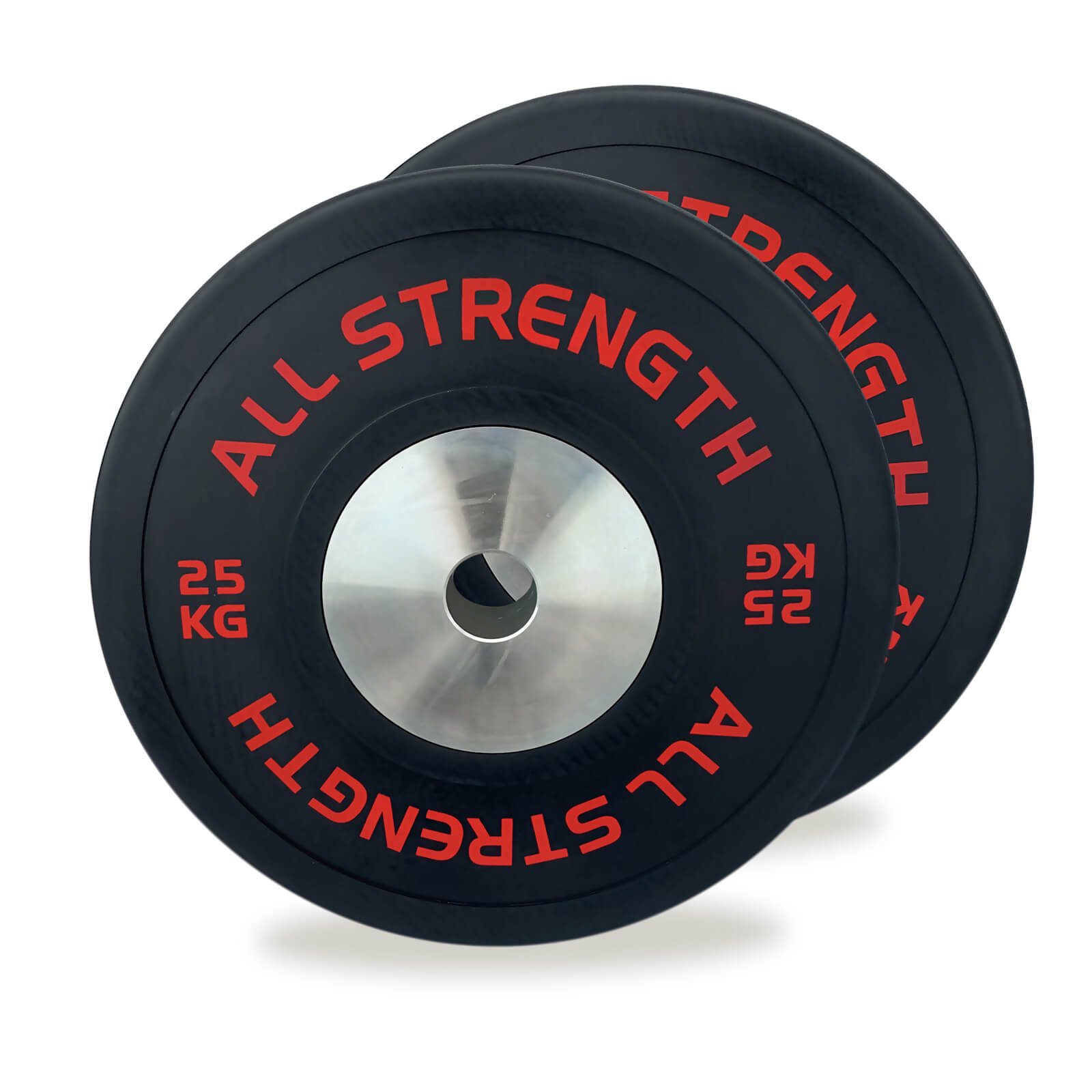 Sjekke Competition Bumper Plates, 2 x 25 kg, AllStrength hos SportGymButikken.no