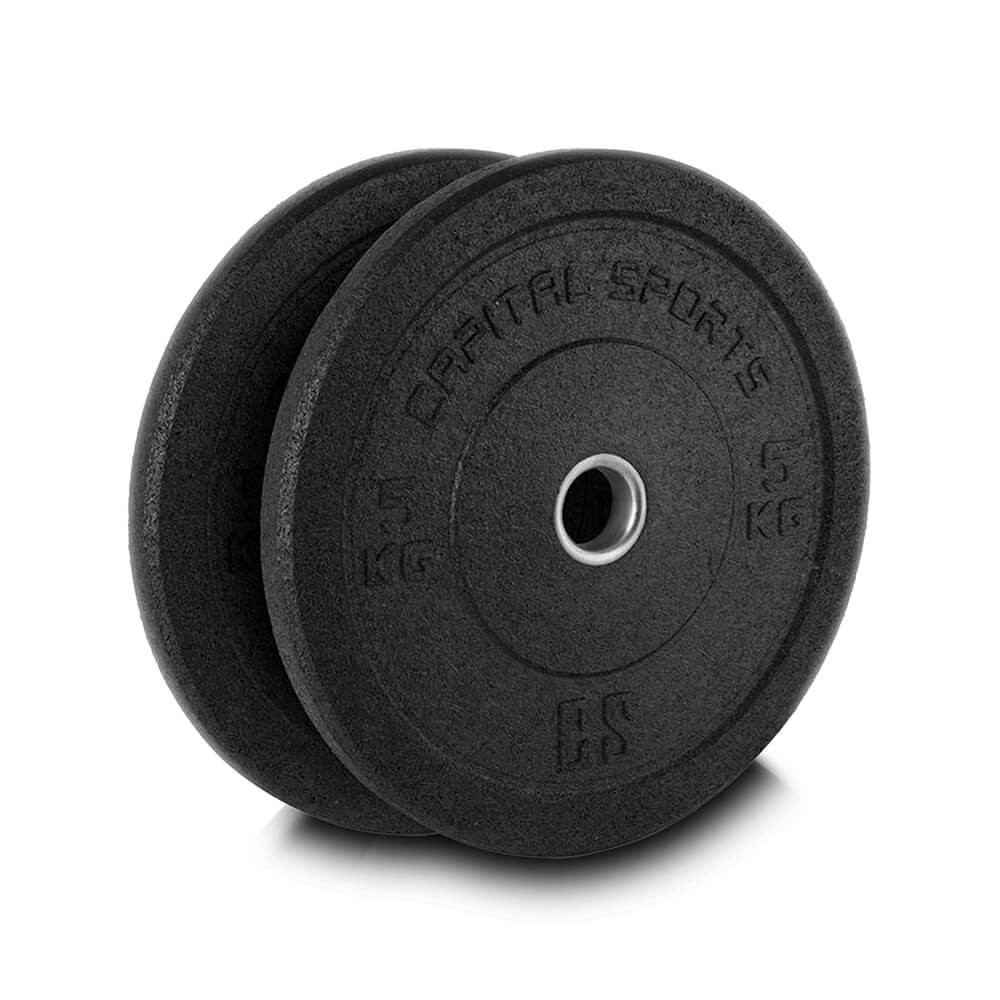 Sjekke Bumper Plates 2 x 5 kg, Capital Sports hos SportGymButikken.no