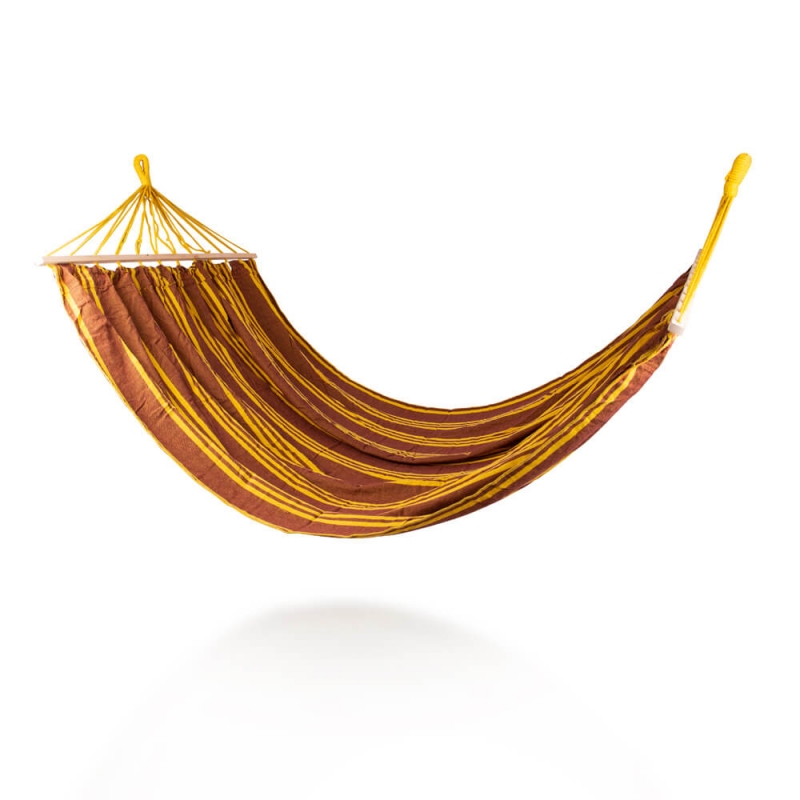 Sjekke Hängmatta Maxy King Size, yellow/brown, Worker hos SportGymButikken.no