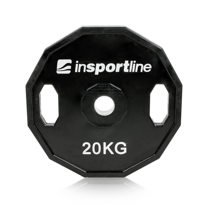 Sjekke Vektskiver Gummi 30 mm, 2 x 20 kg, inSPORTline hos SportGymButikken.no