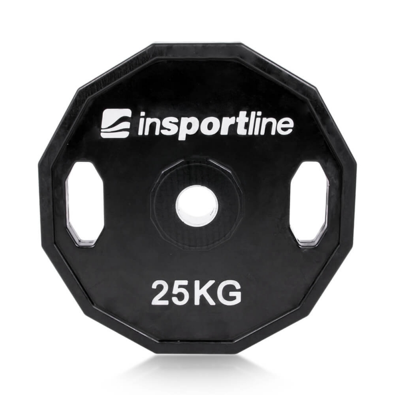 Sjekke Vektskiver Gummi 30 mm, 2 x 25 kg, inSPORTline hos SportGymButikken.no