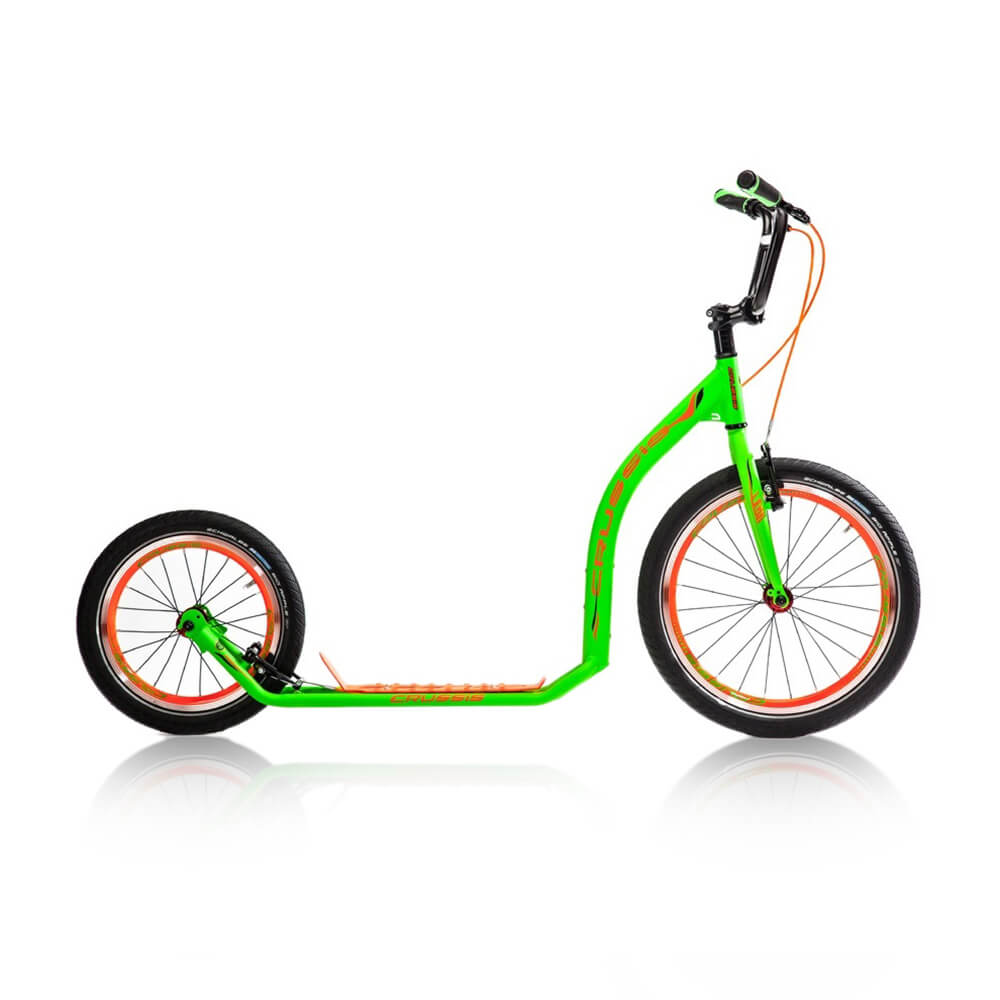 Sparkesykkel Active 4.3, green/orange, Crussis